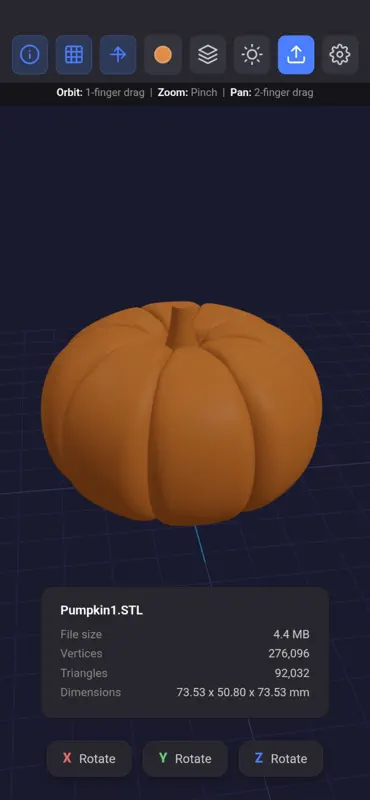Simple Offline STL OBJ Viewer screenshot 3 of 4