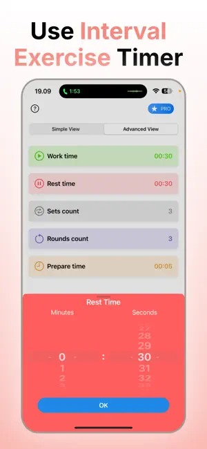 Interval Exercise Timer ™ screenshot 1