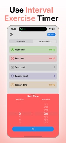 Interval Exercise Timer ™ Screenshot 1 of 4