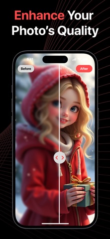 AI Photo Enhancer and Retouch iPhone screenshot