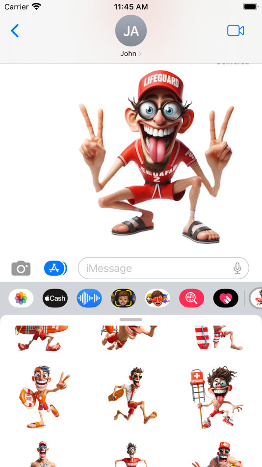 #5. Loopy Lifeguard Stickers (iOS) 由: Paul Scott