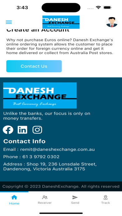 Danesh Exchange Screenshot