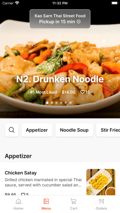 Kao Sarn Thai Street Food Screenshot 2 - AppWisp.com Kao Sarn Thai Street Food Screenshot 2 - AppWisp.com
