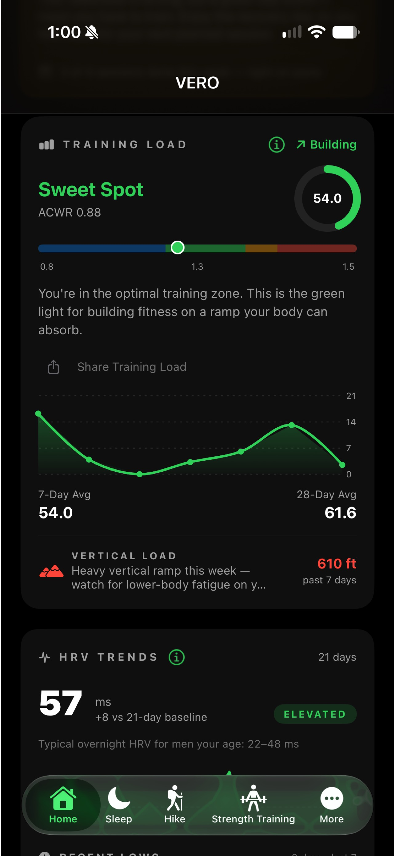 Vero: Recovery & Readiness screenshot 3