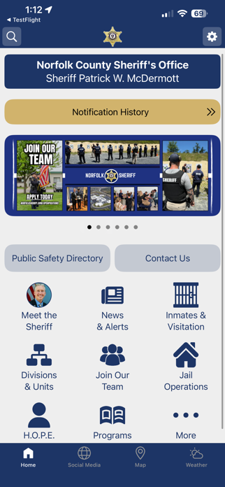 Norfolk County Sheriff MA Screenshot 1 of 3