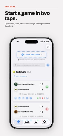 Lineup Manager+ app screenshot