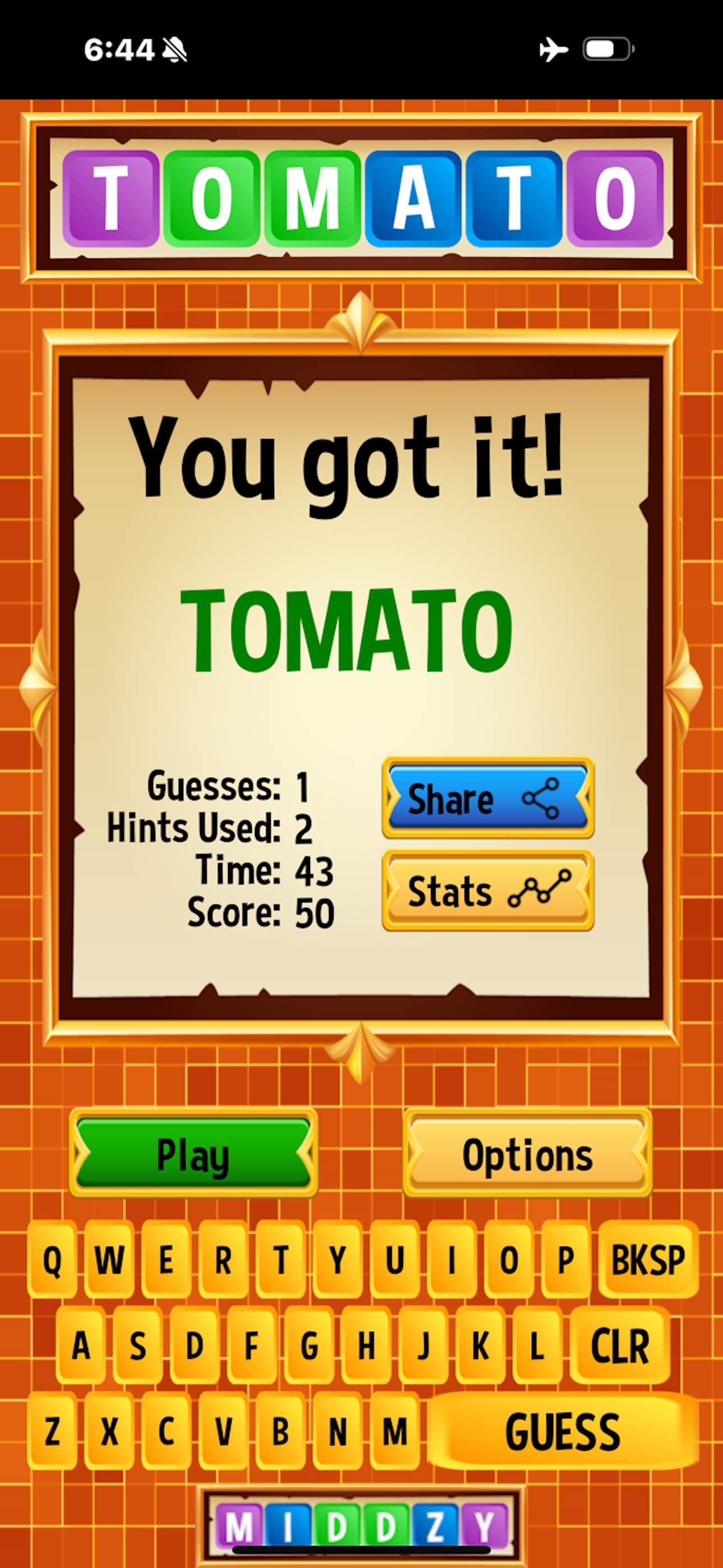 Middzy - Word Puzzle Game screenshot 6