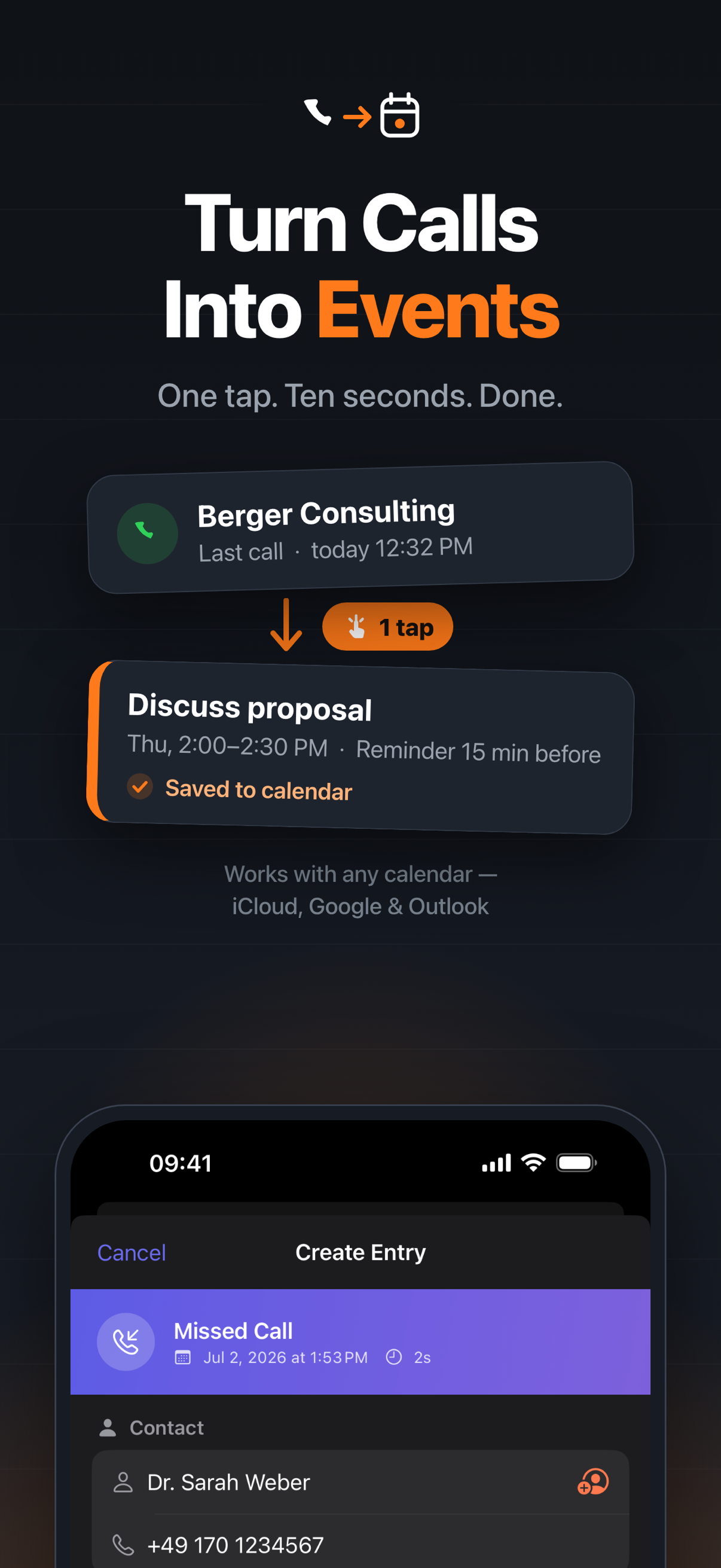 Callvent – Calls to Calendar screenshot 2