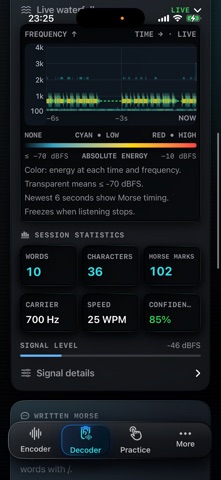 MorseScope: Code & Audio Screenshot 2 of 10