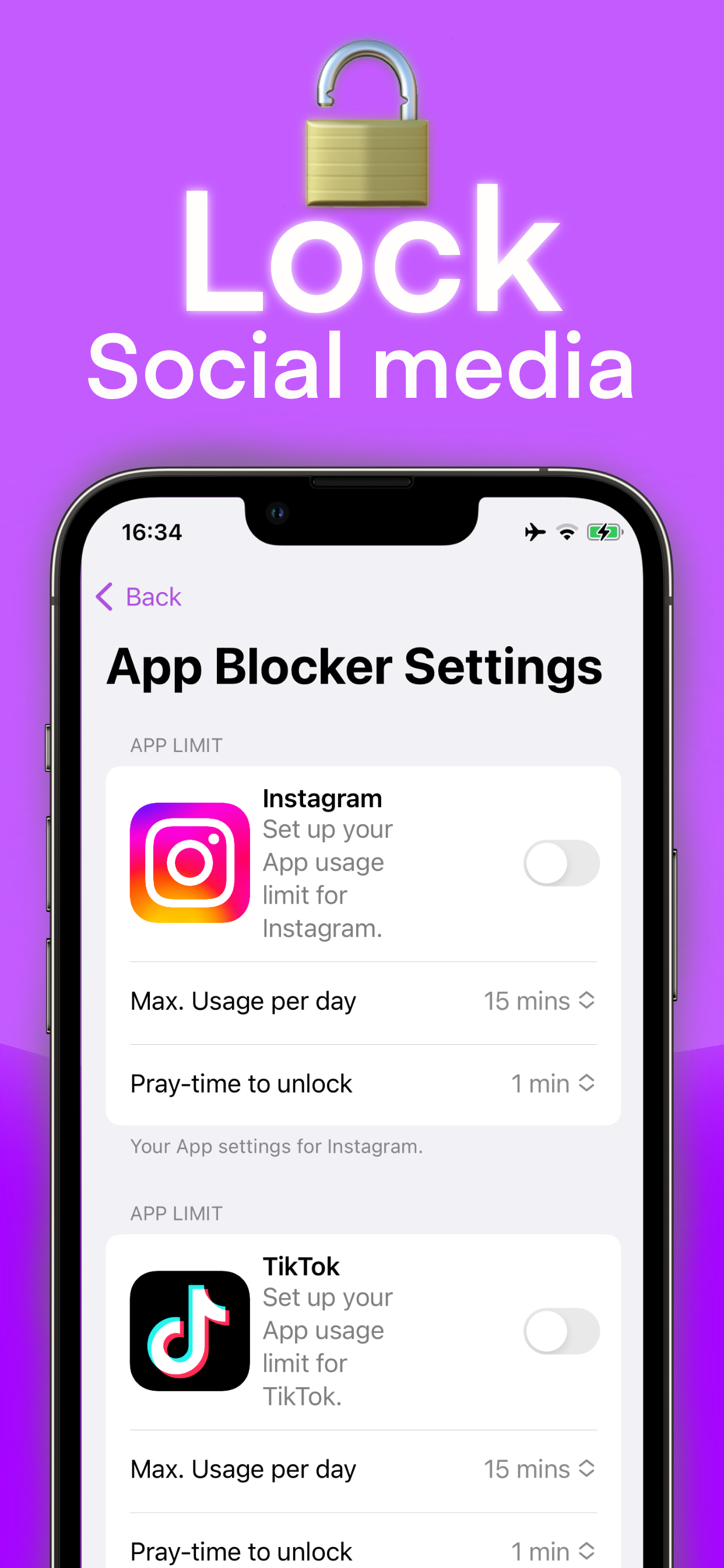 PrayTime: Prayer journal app