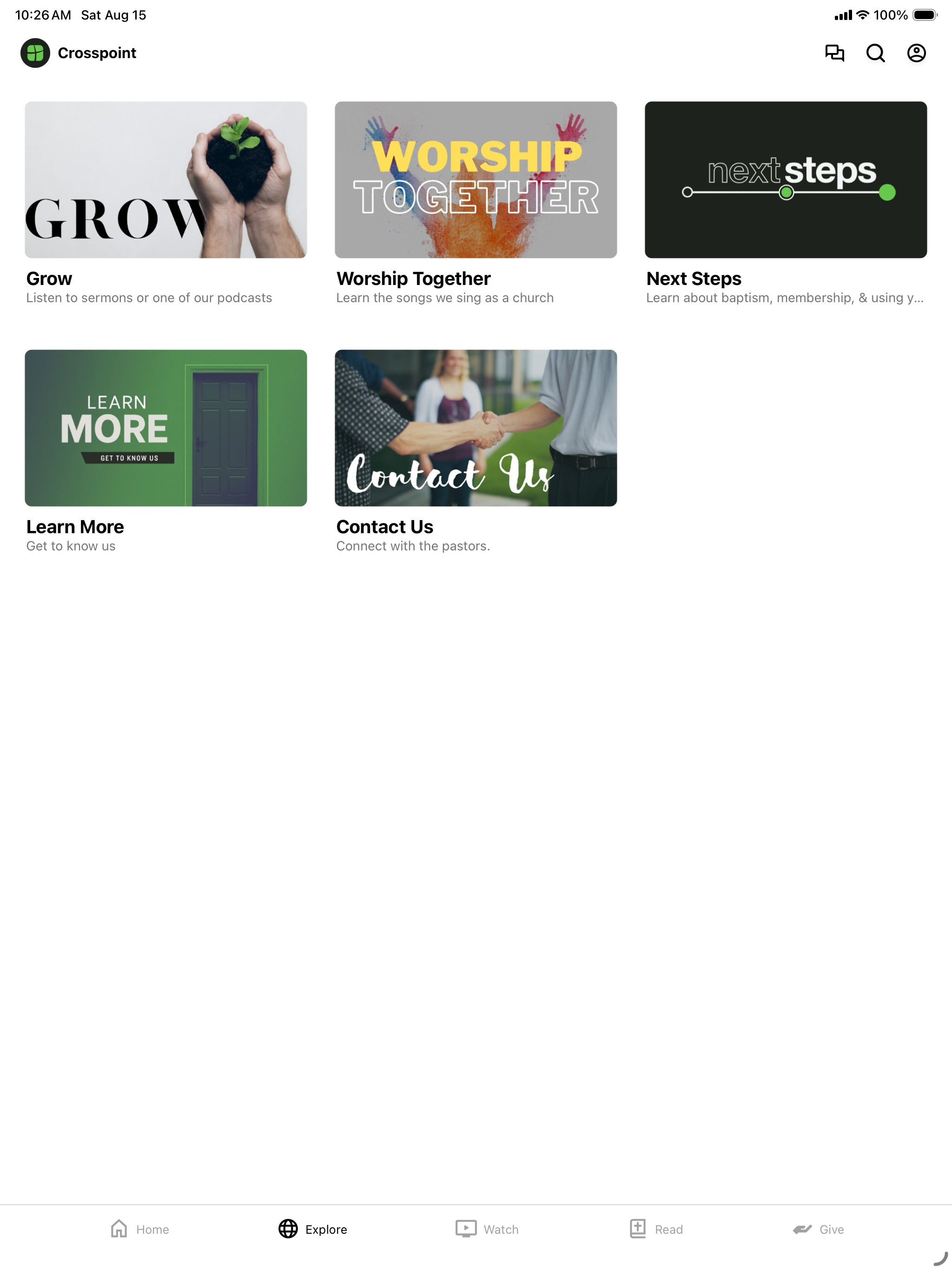 Crosspoint Baptist Church App screenshot 5