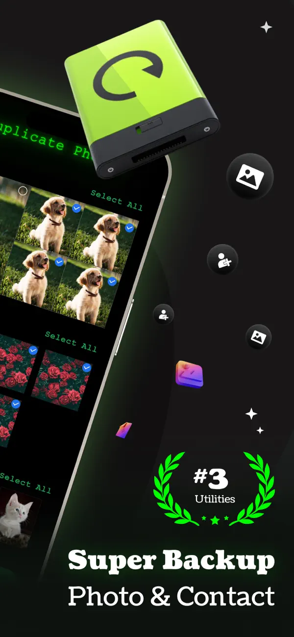 #2. Super Backup & Storage Cleaner (iOS) Bởi: Dropouts Technologies LLP