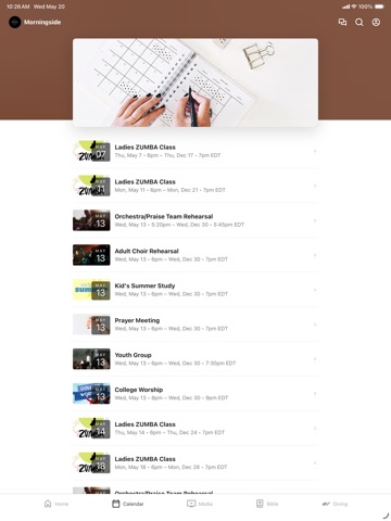 Morningside TLH iPad screenshot