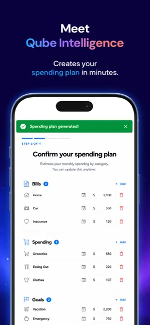 Qube Money: Envelope Budgeting screenshot 2