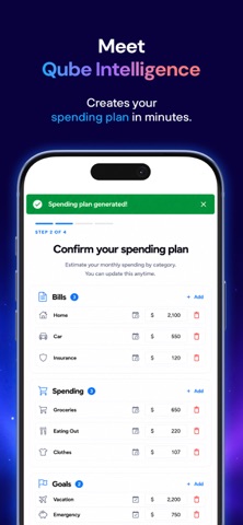 Qube Money: Envelope Budgeting Screenshot 2 of 10