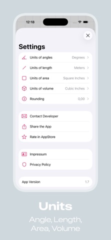 Geometry Calculator - Triangle iPhone screenshot