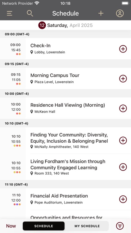 Fordham Admission Events