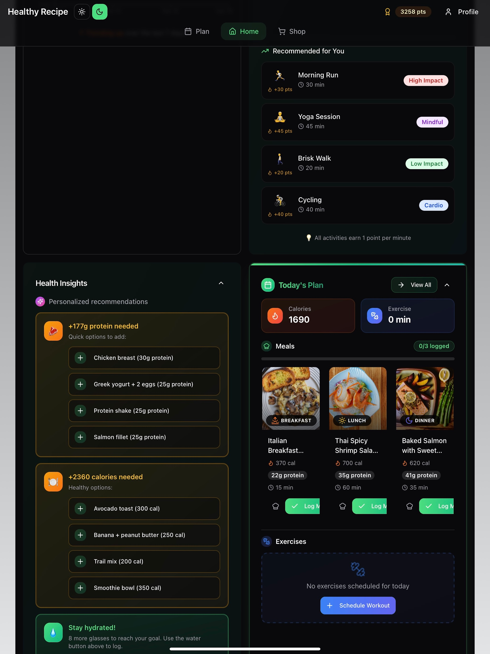 Healthy Recipe – AI Meal Plan