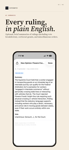SCOTUSWatch screenshot