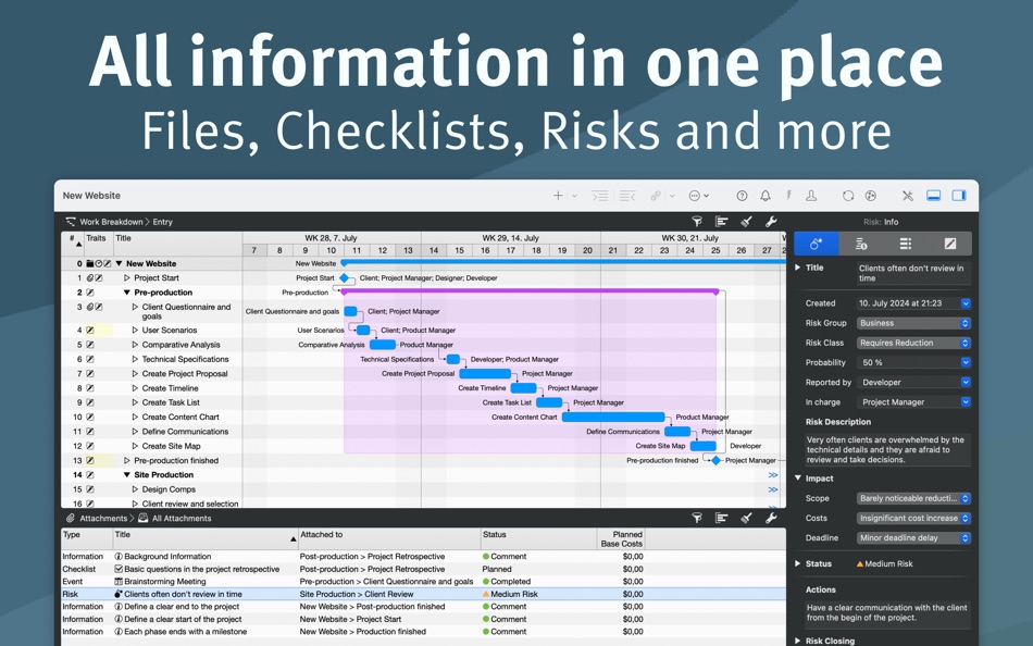 #6. Merlin Project: Gantt & Kanban (macOS) 由: ProjectWizards