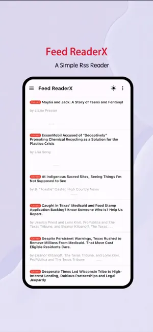 Feed ReaderX screenshot 1