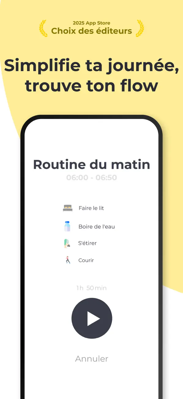 Screenshot #1 pour Routine Timer & Habit Tracker