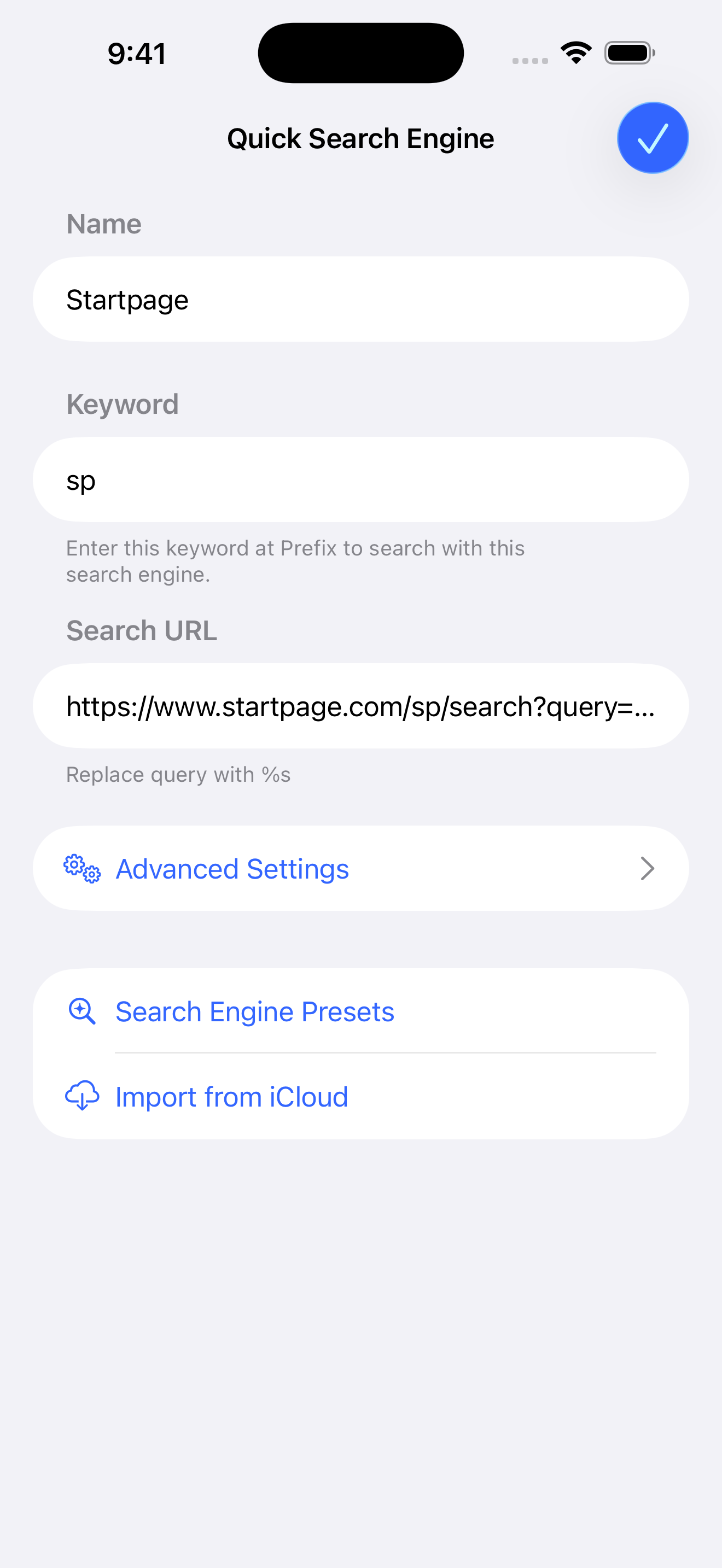 Customize Search Engine