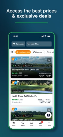GolfNow Book TeeTimes Golf GPS screenshot
