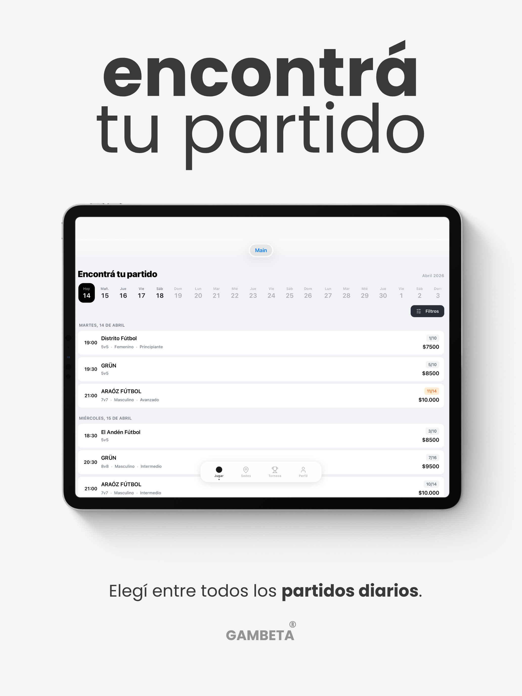 Gambeta - Jugá Distinto.