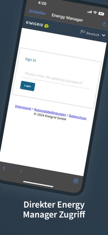 Kiwigrid Setup screenshot