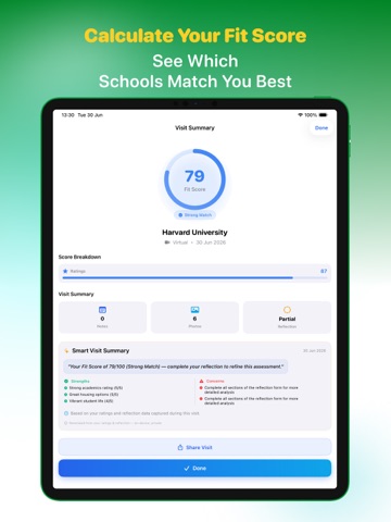 College Search Tracker: Tourly iPad screenshot