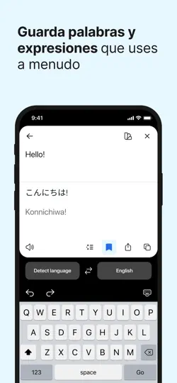 Captura de pantalla de Traductor De DeepL en iPhone 5