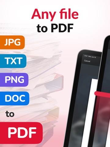 PDF Converter ‣ File Editor iPad screenshot