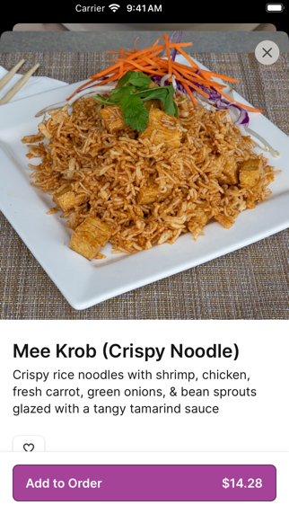 Phuket Thai Restaurant To Go iPhone screenshot 3 - Food & Drink app