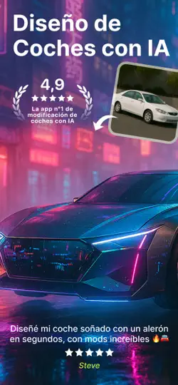 Captura de pantalla de AI Car Designer Modify & Tune en iPhone 1