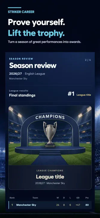 Striker Career: To the Top screenshot 6