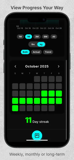 Momentum Weight Tracker screenshot 1