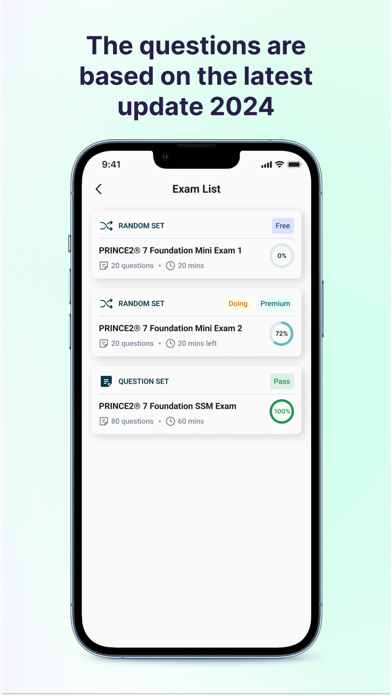 PRINCE2 Exam Simulator screenshot