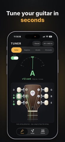 Chordpeg: Guitar Tuner Screenshot 1 of 8