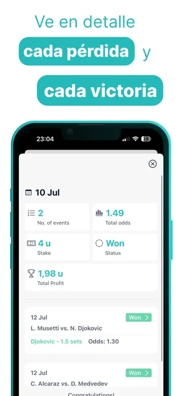 Bet Journal : Sigue apuestas screenshot 8 of 10
