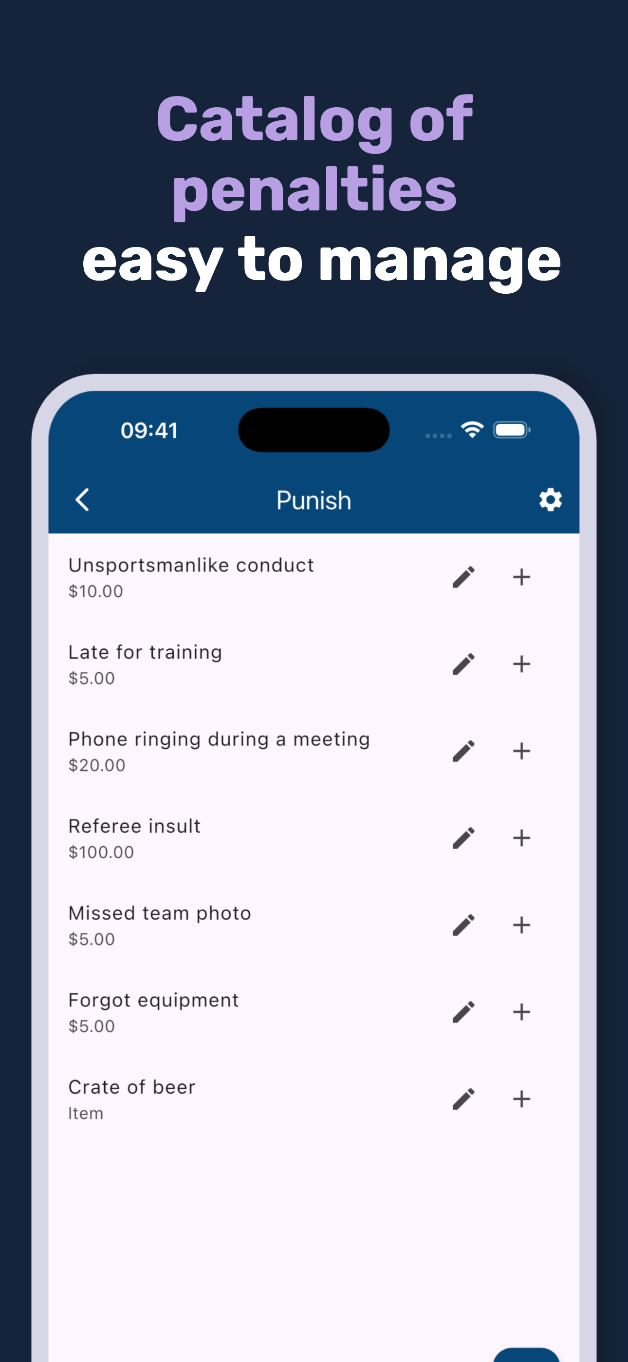 Penalty Organizer