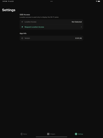 WiFi Widget - NetState iPad screenshot