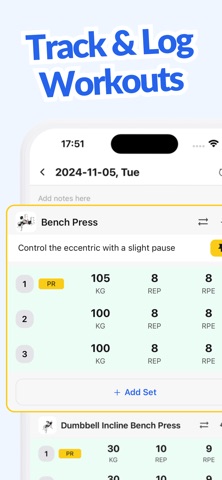 Gym Workout Tracker Log - Wise Screenshot 1 of 8