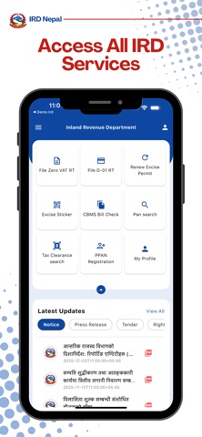 IRD Nepal app screenshot