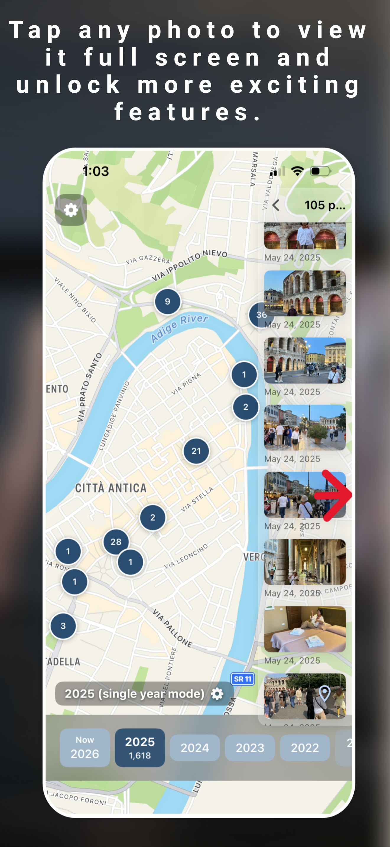 Pictour: Photo Map & Timeline screenshot 5