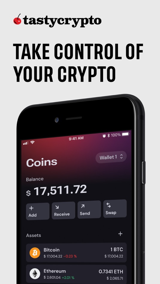 #1. tastycrypto: Crypto Wallet (iOS) بواسطة: Tasty