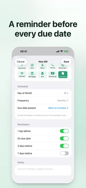 Bill Reminder: Bill Organizer screenshot 3