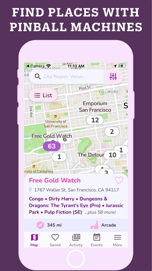 #1. Pinball Map (iOS) Podle: Ryan Taylor-Gratzer