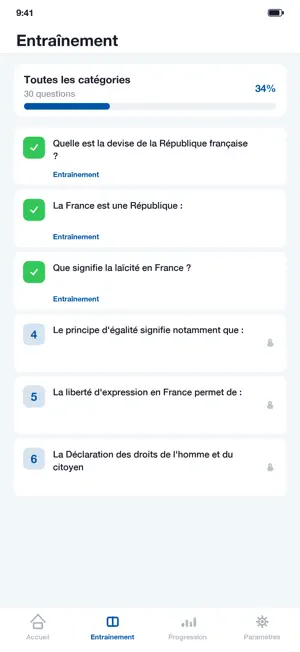 French Citizenship Test 2026 screenshot 2