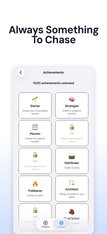 Progres: Growth & Goal Tracker iPhone screenshot
